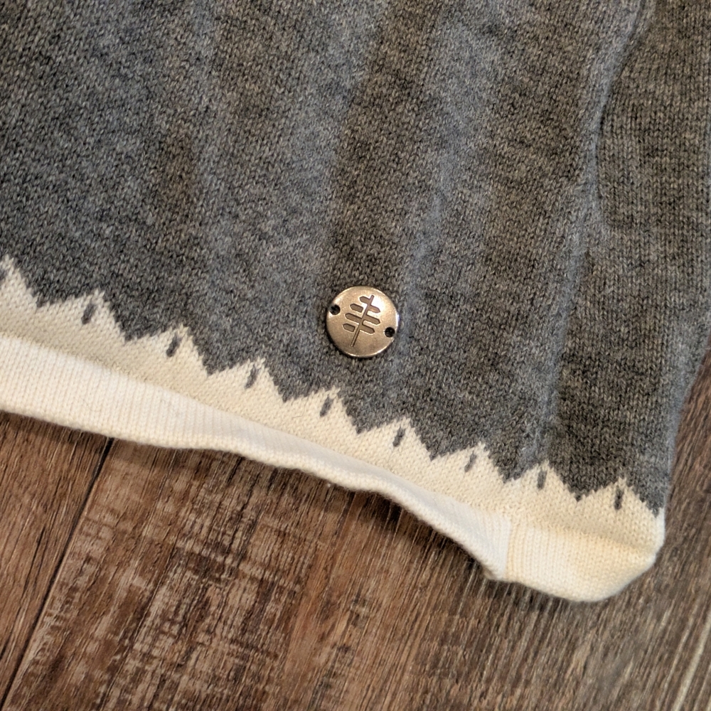 Royal Robbins Wool All Season Sweater Dress Long Sleeve White Gray Size M - Picture 7 of 13
